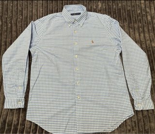 Camisa Polo Ralph Lauren cuadros azul Talla L