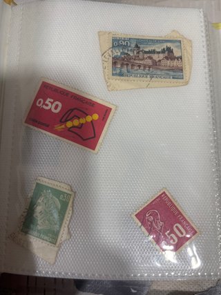 4 Sellos Antiguos Francia Años 60-70 Colección