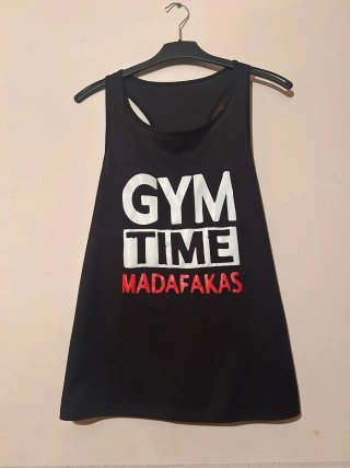 Camiseta tirantes Gym Time Madafak