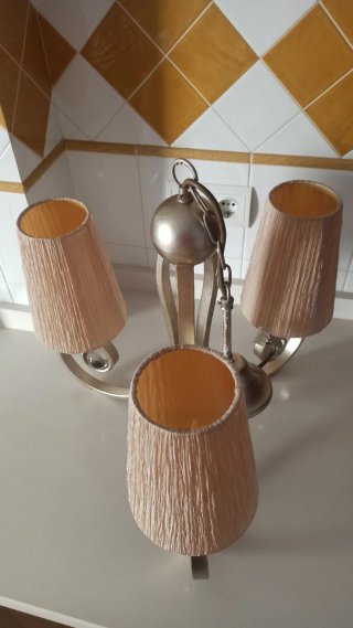 Lámpara de techo 3 luces estilo clásico