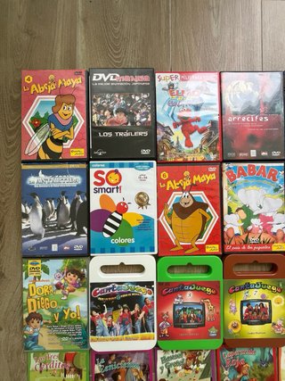 Lote DVDs y CDs Infantiles CantaJuego, Disney, Abe