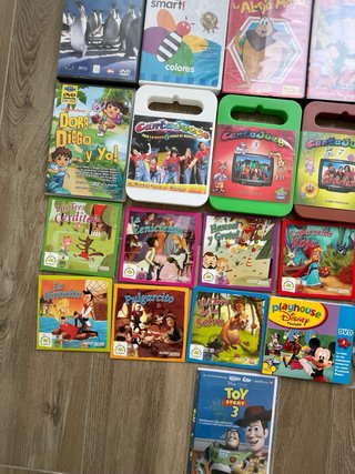 Lote DVDs y CDs Infantiles CantaJuego, Disney, Abe