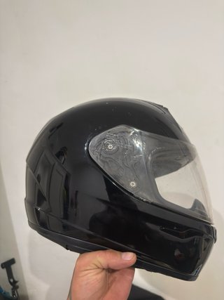 Casco de moto negro Scorpion