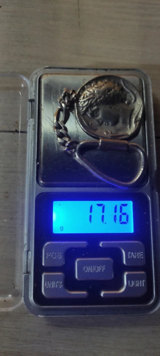 Llavero Moneda Griega Antigua Plata Ley