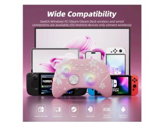 Controller Mytrix Rosa per Nintendo Switch/Lite