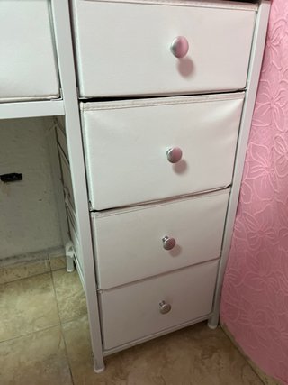 Toeletta per trucco bianca