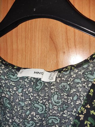 Vestido largo estampado floral verde