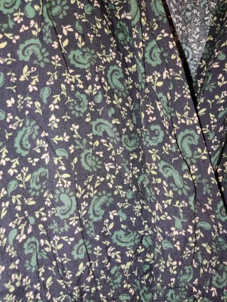 Vestido largo estampado floral verde