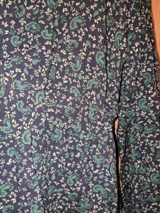 Vestido largo estampado floral verde