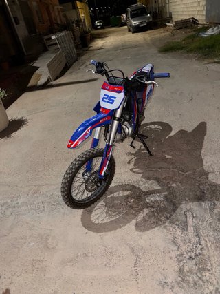 Moto ROAN 125cc Motocross Azul/Roja