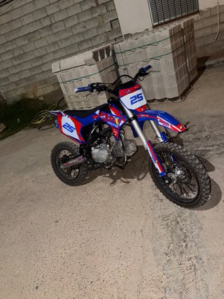 Moto ROAN 125cc Motocross Azul/Roja