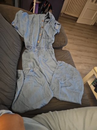 Mono vaquero azul