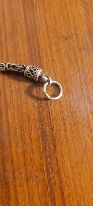 Pulsera de Plata Estilo Bizantino