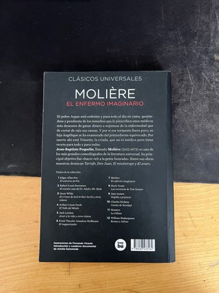 Libro el Enfermo Imaginario Molière