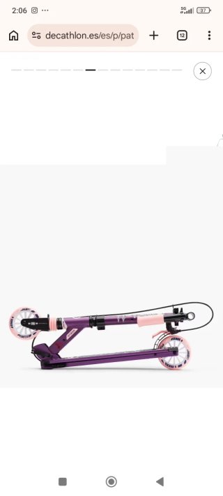 Patinete infantil Oxelo rosa y morado