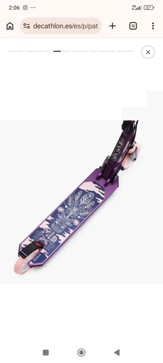 Patinete infantil Oxelo rosa y morado