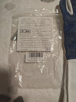 Guante Esgrima Diestro XXL Azul/Blanco