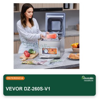 VEVOR sellador vacío cámara acero inoxidable 260W