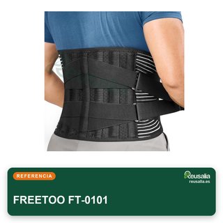 FREETOO faja lumbar soporte transpirable ajustable