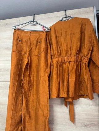 Conjunto Safari Zara Lino T-S Naranja