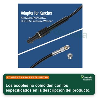 - Manguera limpieza tuberías alta presión
