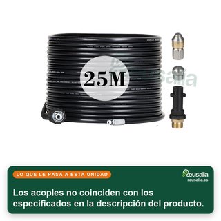 - Manguera limpieza tuberías alta presión
