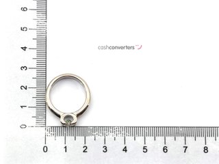 sortija oro 18k con piedra con diamante