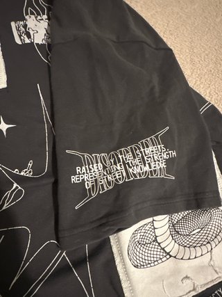 Camiseta gris estampada Talla XL