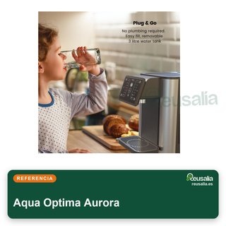 Dispensador Aurora agua caliente fría filtrada