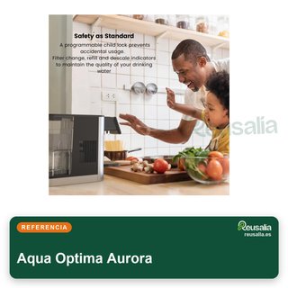 Dispensador Aurora agua caliente fría filtrada