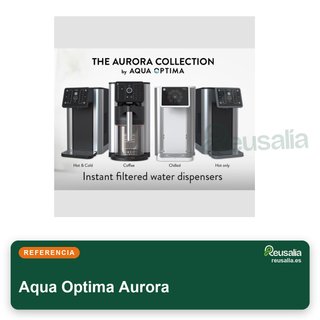 Dispensador Aurora agua caliente fría filtrada
