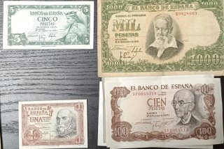 Libro Geometría y Billetes Antiguos España
