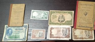 Libro Geometría y Billetes Antiguos España