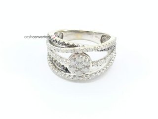 sortija oro 14k con piedra con diamante