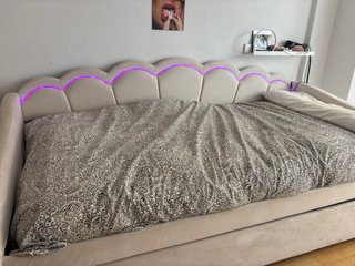 Cama nido 90cm con colchón y luces LED
