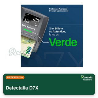 Detectalia D7X detector billetes falsos 7 sistemas