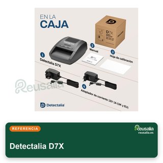 Detectalia D7X detector billetes falsos 7 sistemas