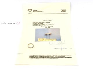 alianza oro 18k con piedra con diamante