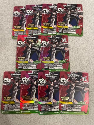 X10 Sasuke Uchiha Release Event TCG ingles promo