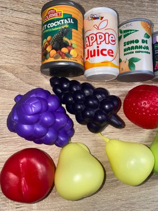 Juego Frutas y Latas Juguete