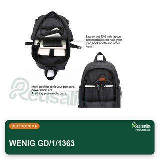 Mochila antirrobo portátil 15,6" con USB