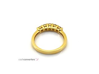 sortija oro 18k con piedra con diamante