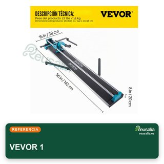 VEVOR cortador azulejos manual 120 cm acero