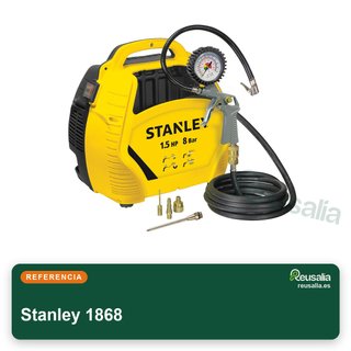 Stanley compresor aire 8 bar 1100W 3m manguera