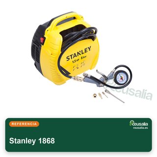 Stanley compresor aire 8 bar 1100W 3m manguera
