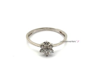 sortija oro 18k con piedra con diamante