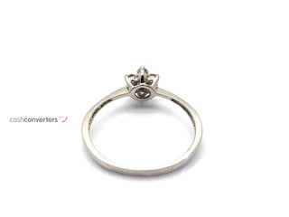 sortija oro 18k con piedra con diamante