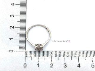 sortija oro 18k con piedra con diamante