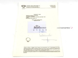 sortija oro 18k con piedra con diamante