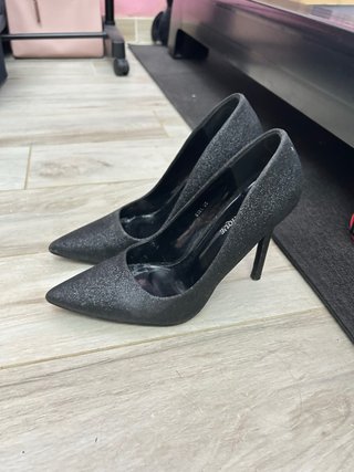Tacchi neri glitter